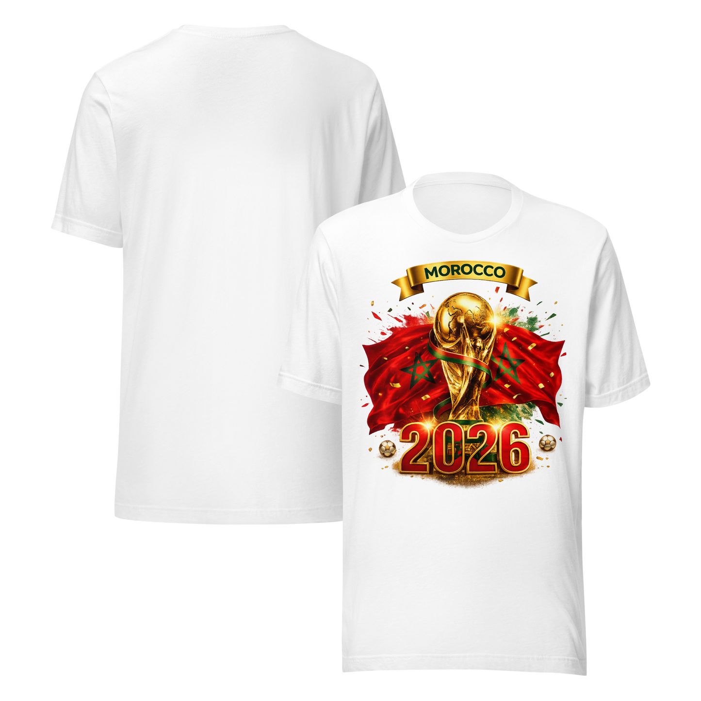 🇲🇦 MOROCCO 2026 – T-shirt Supporter